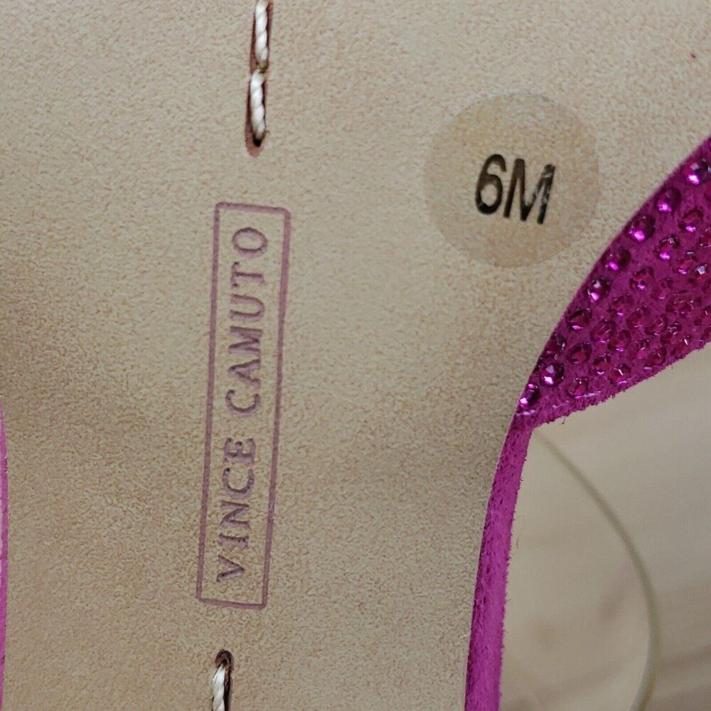 Vince Camuto Womens Kempern Pink Pointed Toe Slip On Mule Heels Size 6M - Picture 6 of 6